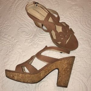 Adrienne Vittadini Cork Sandals!